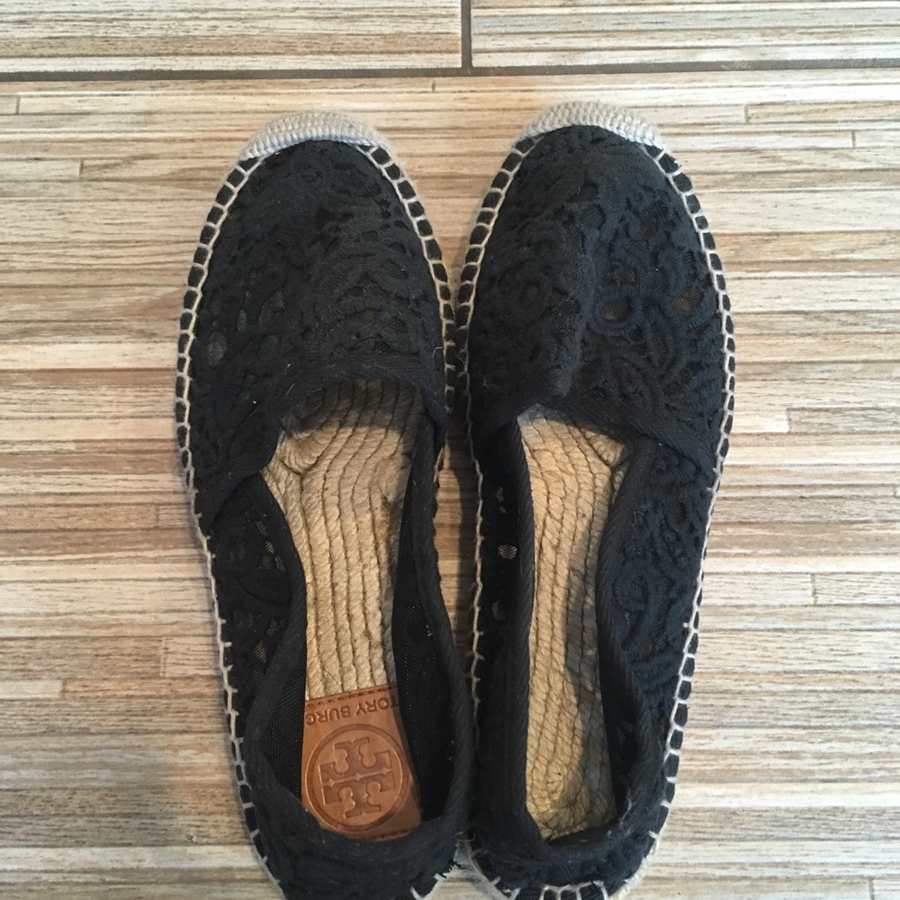 πTory Burch crochet espadrille flats NIB SOLD OUT - Picture 5 of 7